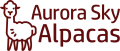 Aurora sky alpacas